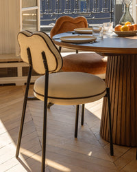 Chaise Arty texturée - Blanc écru