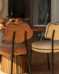 Chaise Arty texturée - Blanc écru
