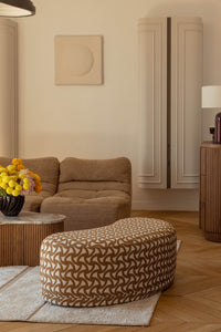 Banc Enzo à motifs - Marron