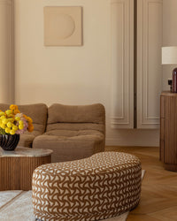 Banc Enzo à motifs - Marron