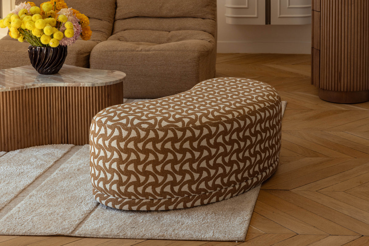 Banc Enzo à motifs - Marron