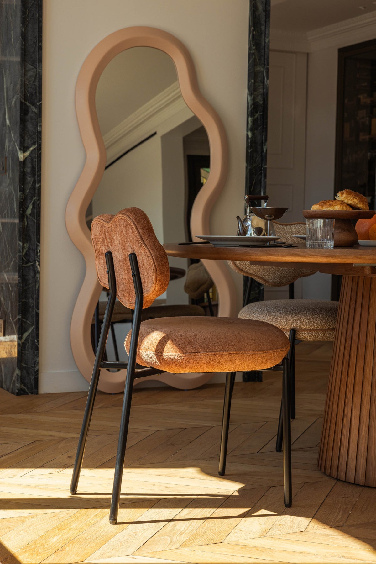 Chaise Arty - Marron Peluche