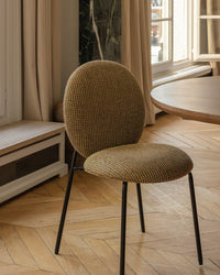 Chaise empilabl Blaze - Tweed Jaune Miami