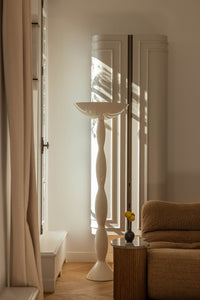 Lampadaire Ardenia en fibre de verre - Blanc