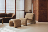 Pouf Flow - Tweed Marron