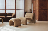 Pouf Flow - Tweed Marron