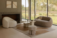 Fauteuil Neo - Blanc Avoine Bouclé