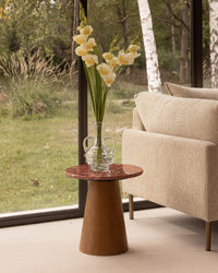 Table d'appoint Avila - Marbre rouge