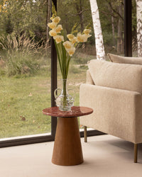 Table d'appoint Avila - Marbre rouge