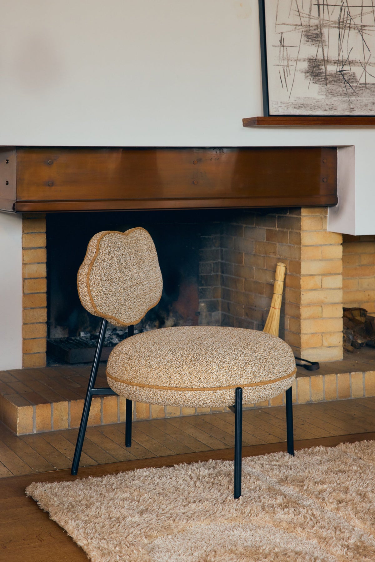 Fauteuil Arty - Jaune Moucheté