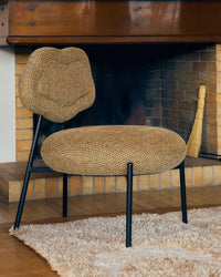 Fauteuil Arty - Tweed Jaune Miami