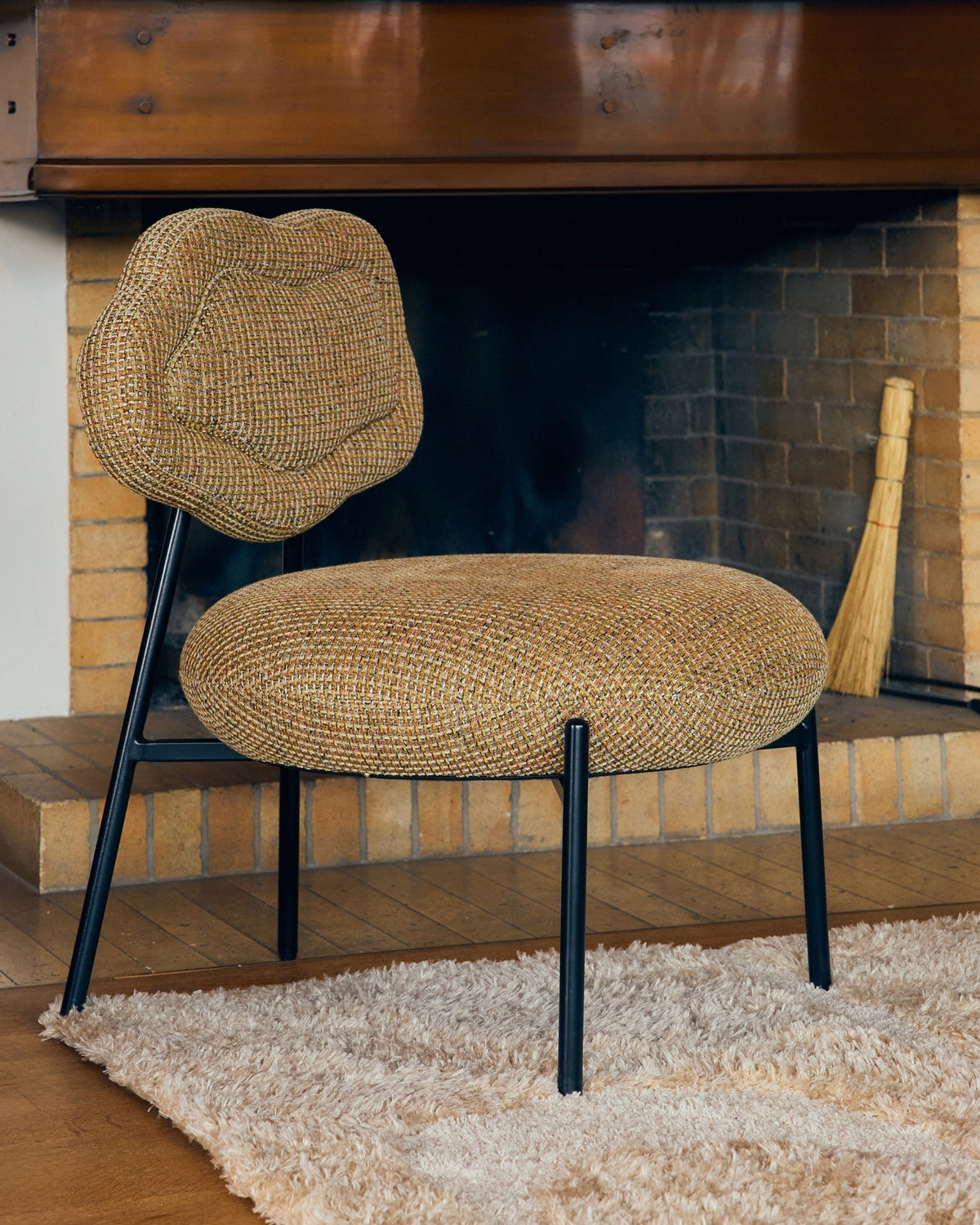 Fauteuil Arty - Tweed Jaune Miami