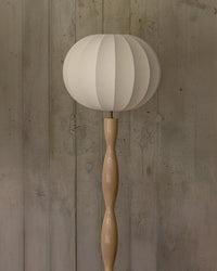 Lampadaire Honiri en fibre de verre - Blanc satiné