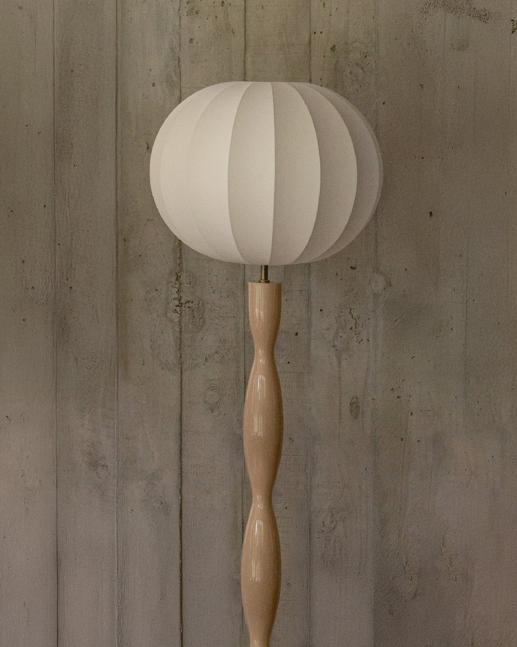 Lampadaire Honiri en fibre de verre - Blanc satiné