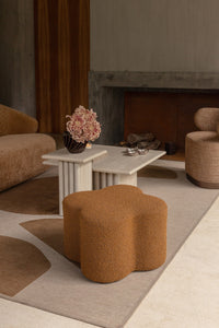 Table d'appoint Artemis - Effet Travertin