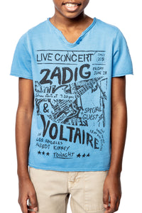 ZHORS LIGNE BLEU BOXER