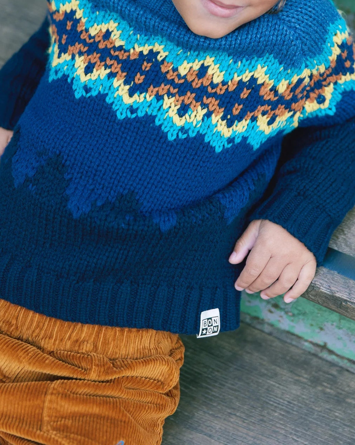 Joris jumper - Navy Bonton