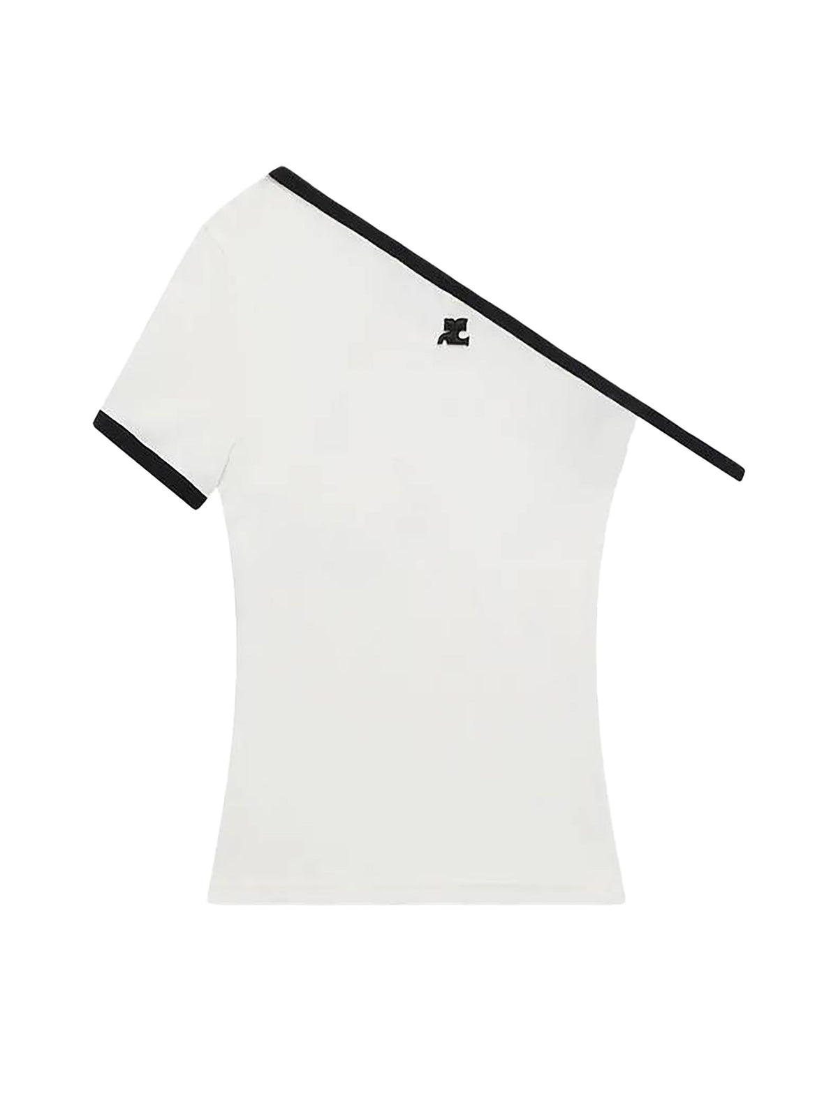 PRIX MARQUE : 80 / T-SHIRT CONTRASTE ASYMETRIQUE