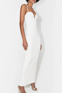 Thalia Pearl Dress - White