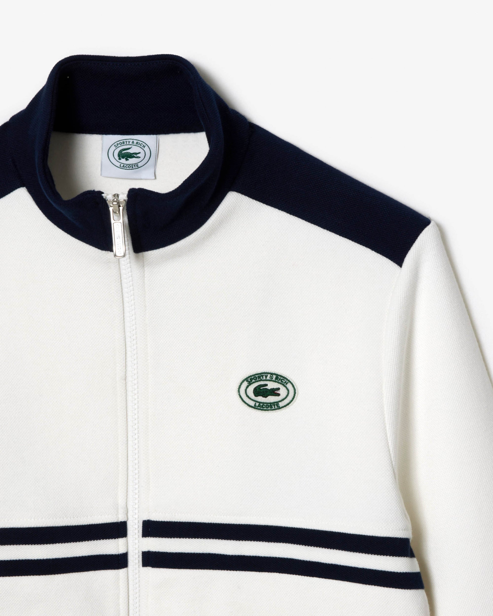 Veste de sport en piqué - Farine/Marine
