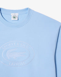 T-shirt à col rond avec logo ovale brodé - Panorama