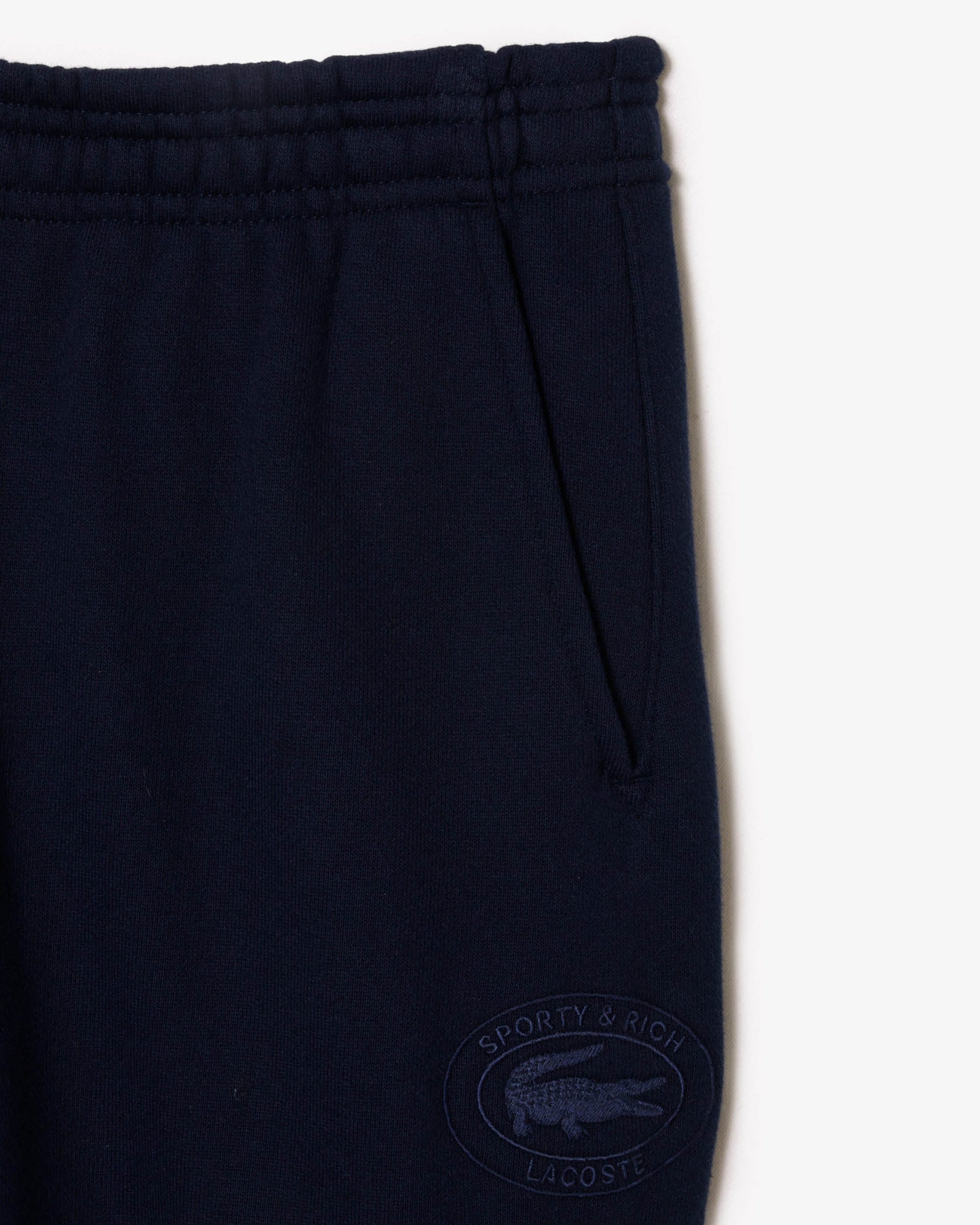 Pantalon de survêtement avec logo ovale brodé - Marine