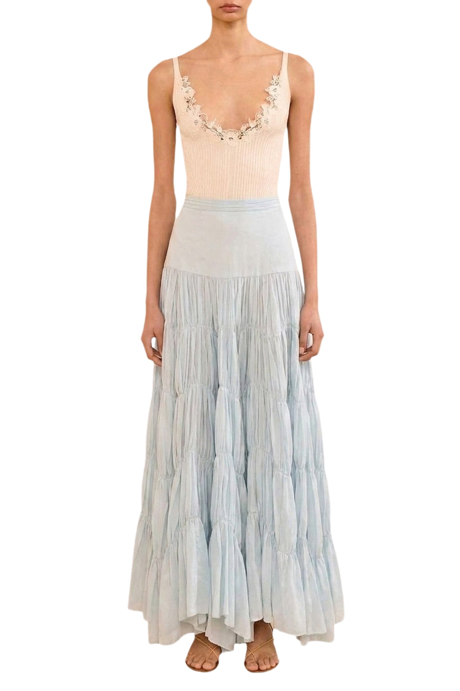 Davina Drop Waist Maxi Skirt