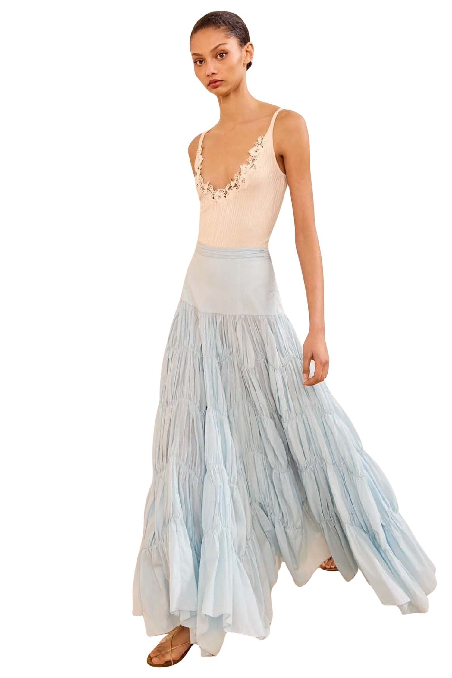Davina Drop Waist Maxi Skirt