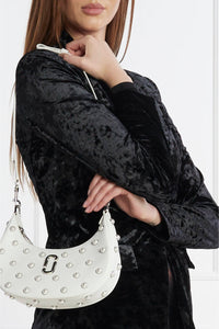 The Small Curve bag in leather - White