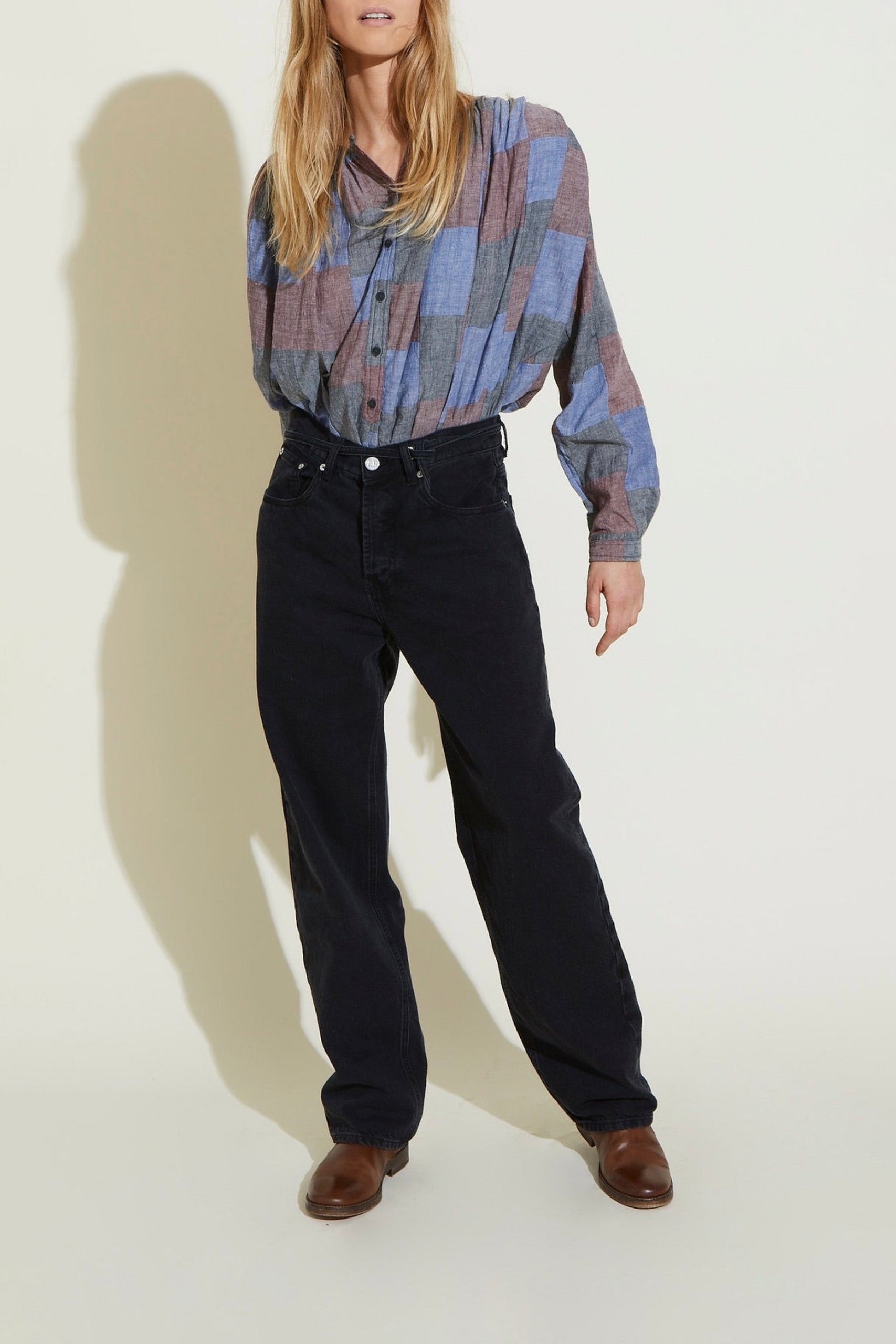 Blouse Cigar à carreaux - Patchwork