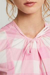 Robe Allan à imprimé vichy - Pink