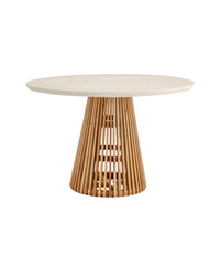Table Avalyn en pierre - Off white