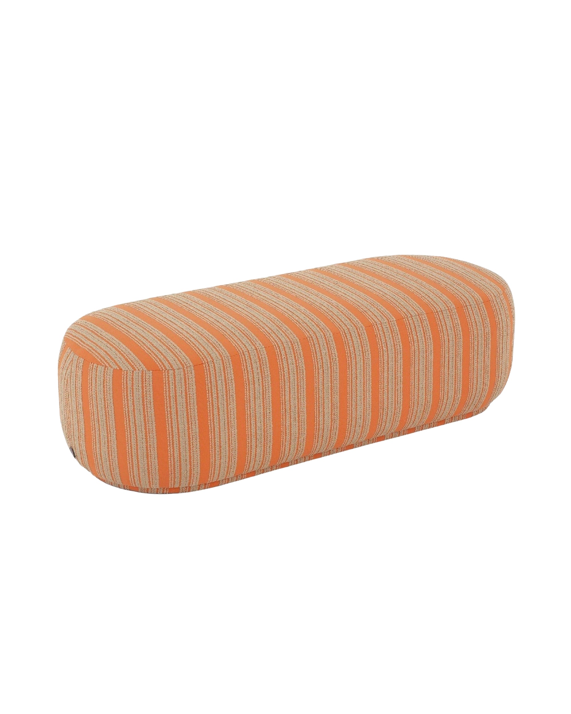 Pouf de jardin Aaron en tissu - Orange