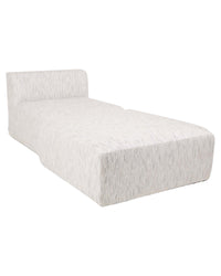 Fauteuil et pouf de jardin Thierry en tissu - Off white
