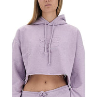 Sweat à capuche court oversize - Misty Lilac