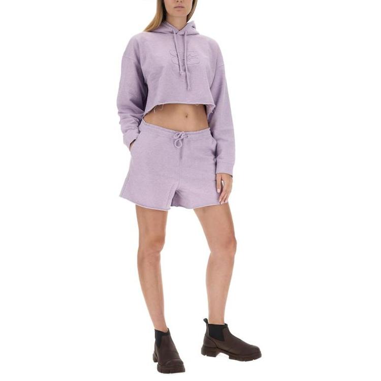 Sweat à capuche court oversize - Misty Lilac