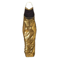 Robe fluide et drapée - Gold