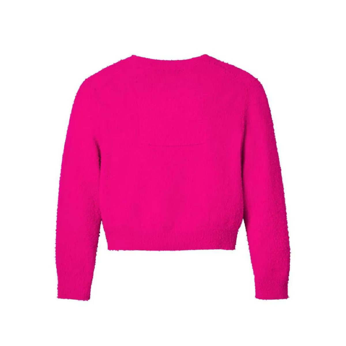 Cardigan Pilled en laine - Hot Pink
