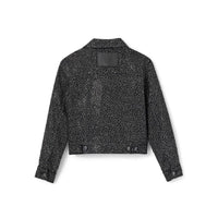 Veste boutonnée à strass - Black