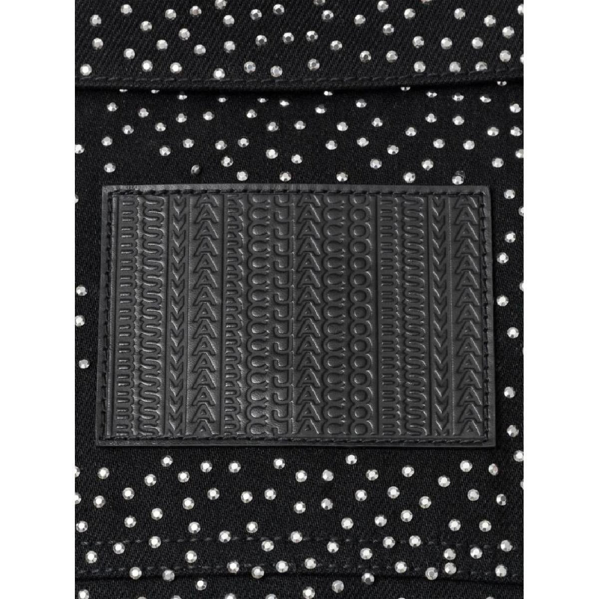 Veste boutonnée à strass - Black