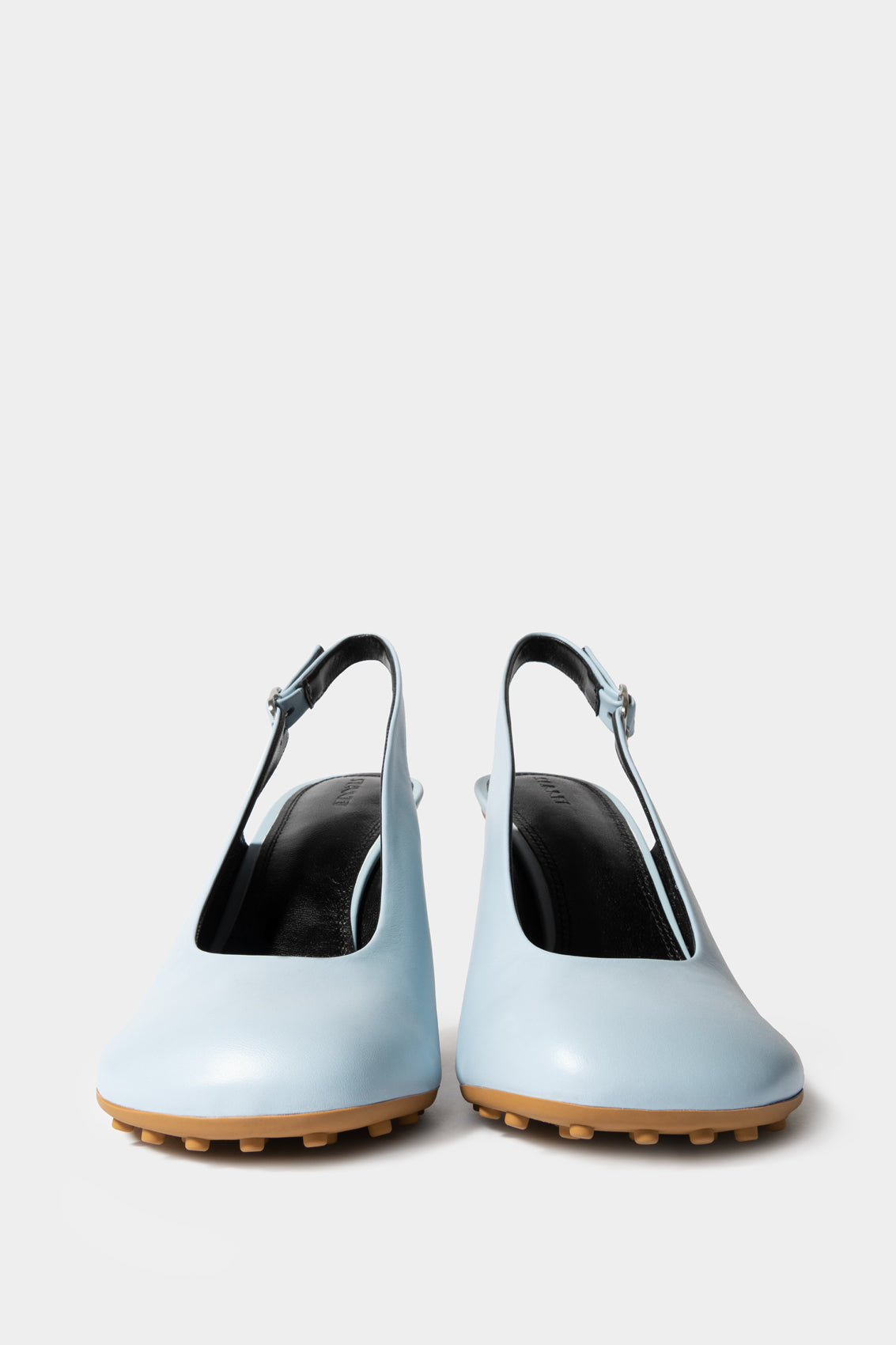 1000Chiodi leather slingback - Light Sky Blue