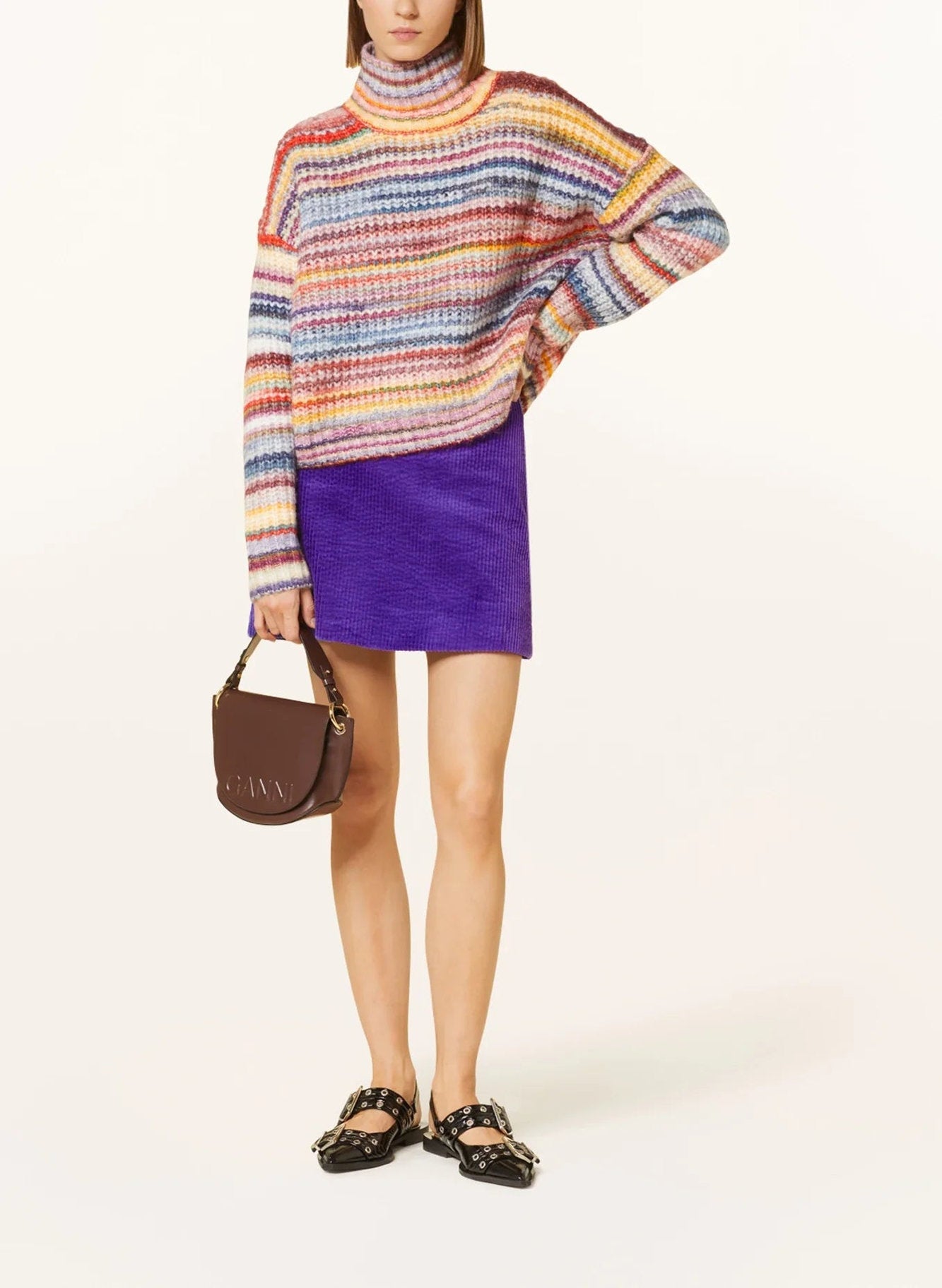 Short corduroy skirt - Simply Purple