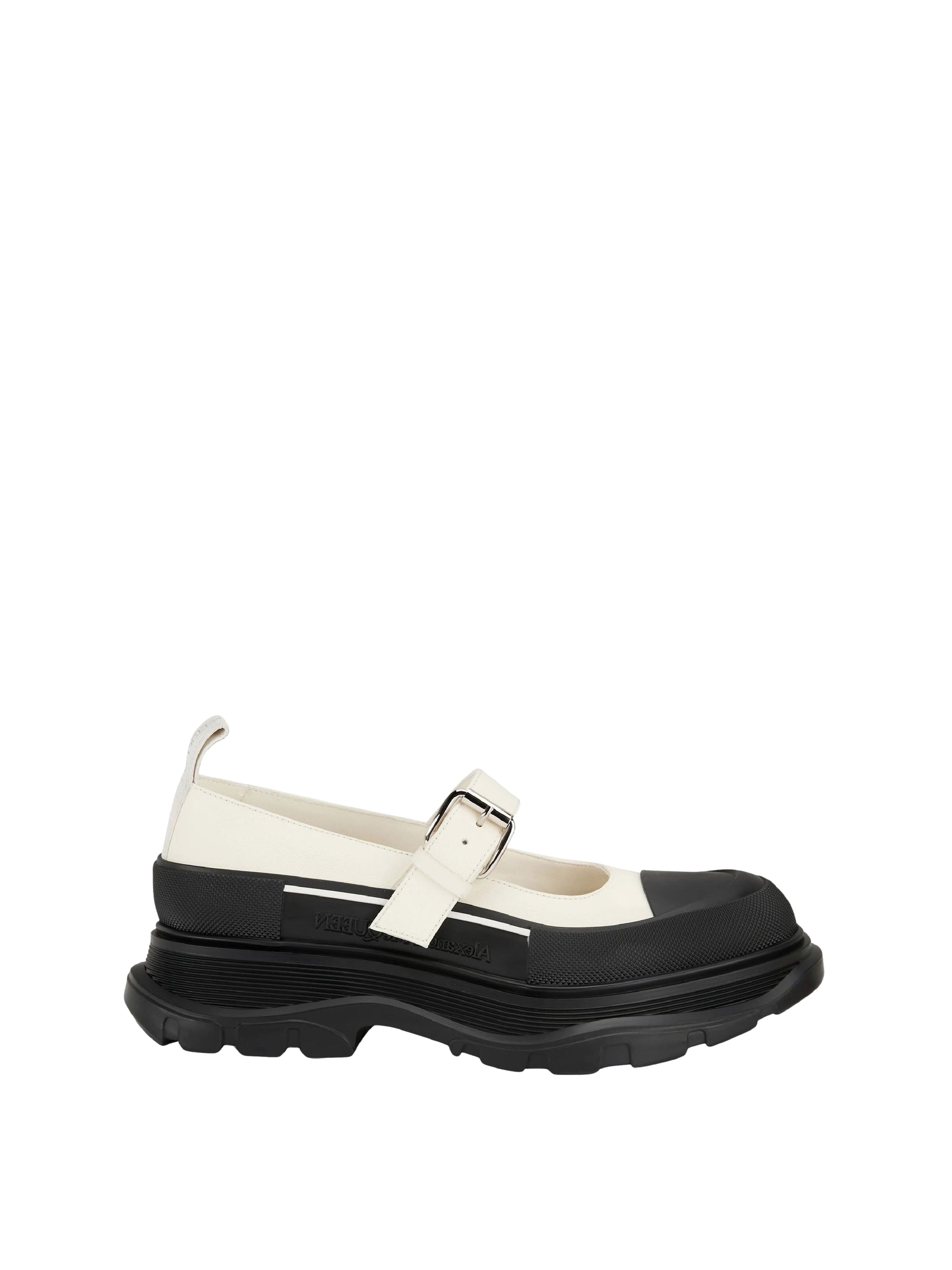 Sneakers Babies avec sangle en cuir - Snow Black