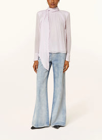 Sheer Twist Blouse - Lilac