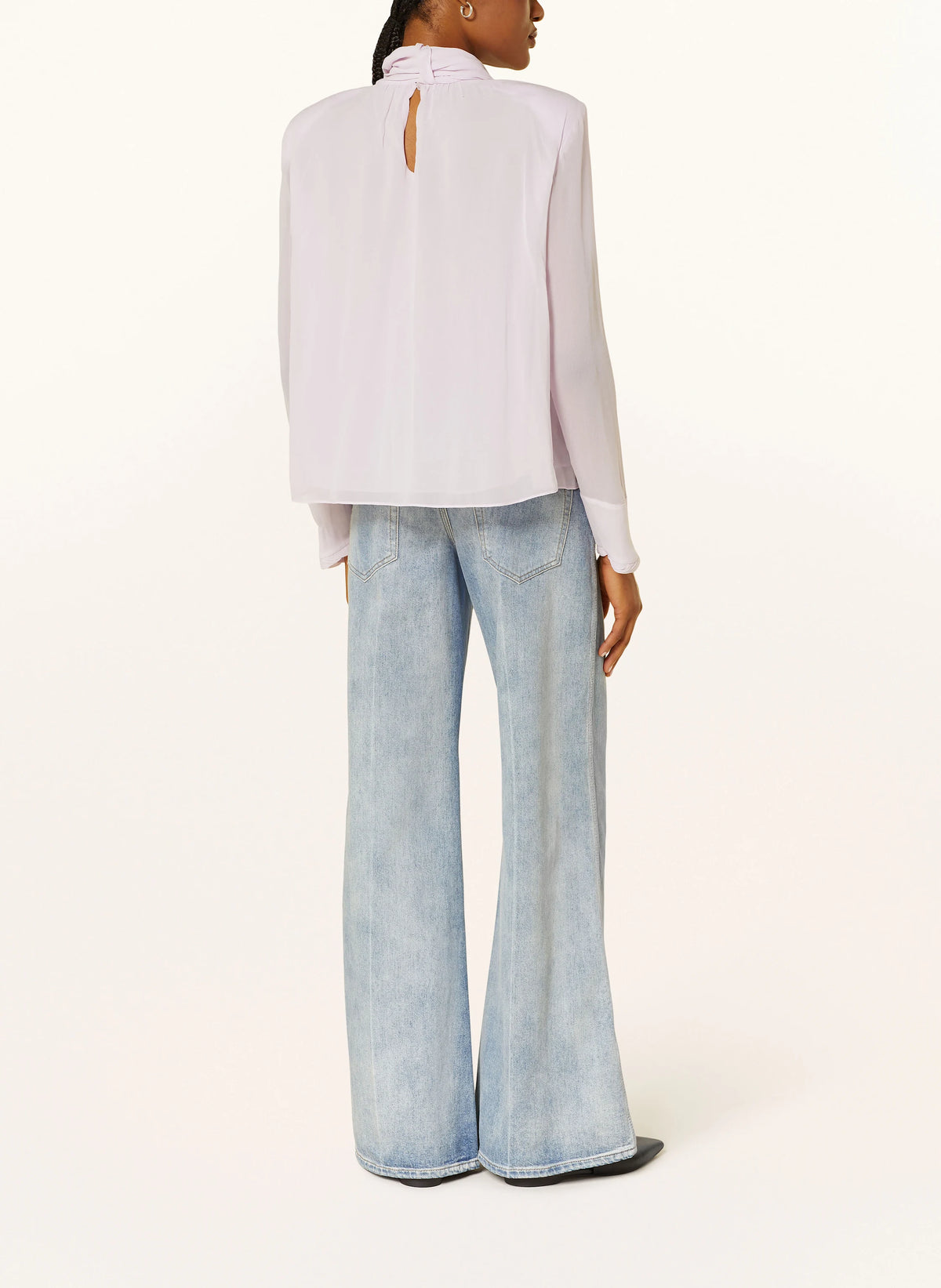 Sheer Twist Blouse - Lilac