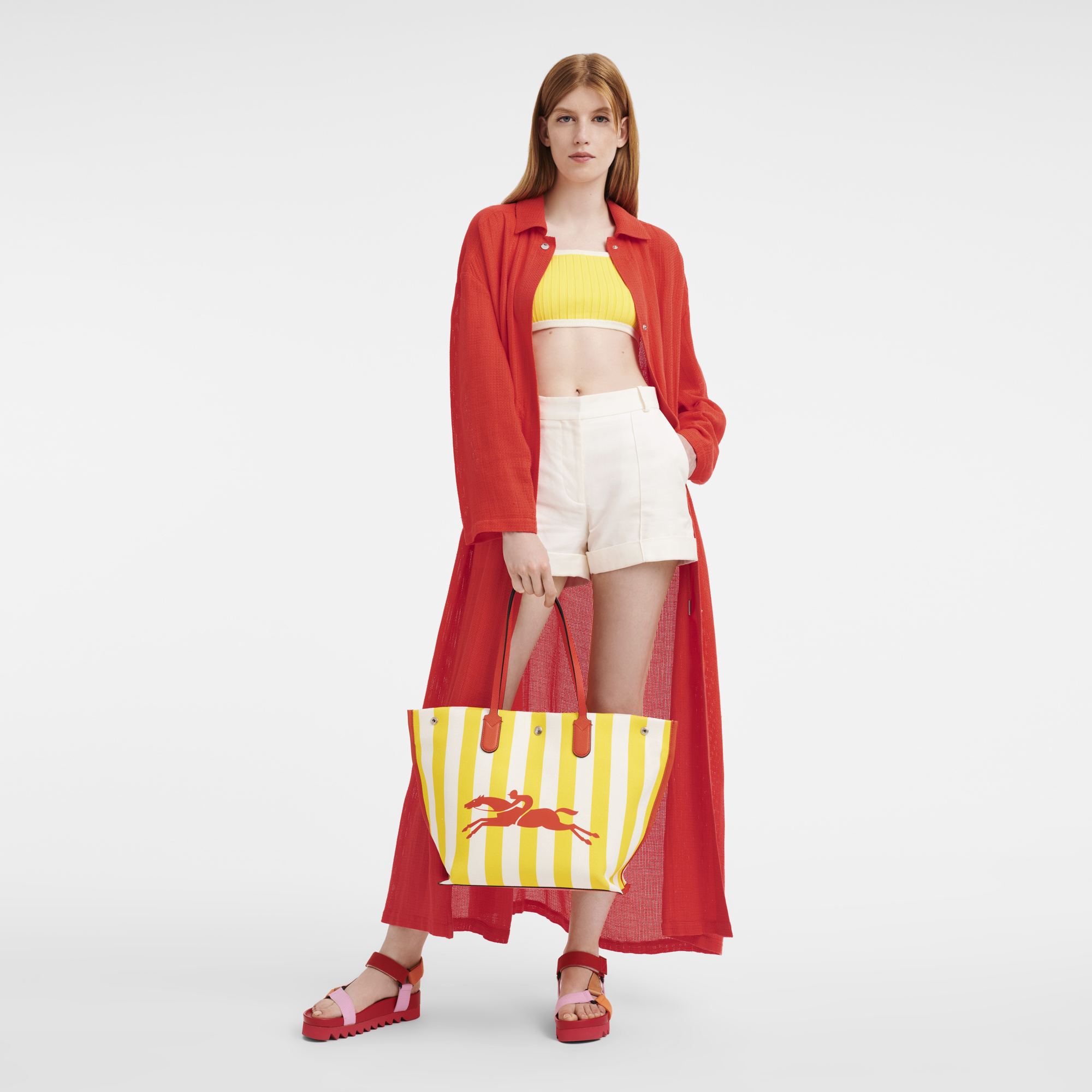 NEW_Jaune/Blanc Sac epaule - Jaune/Blanc