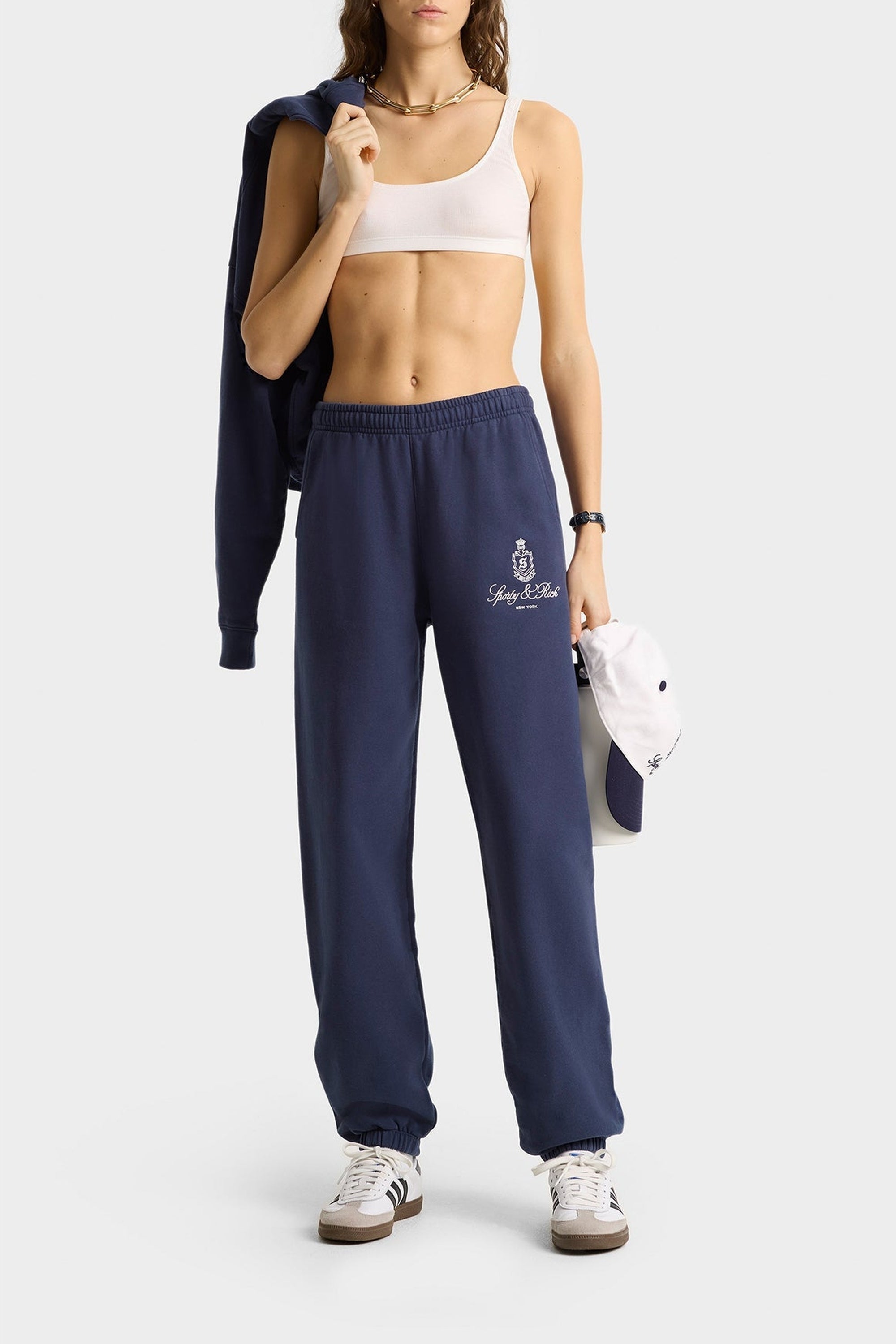 Pantalon de survêtement Vendome à broderie - Dark Navy