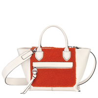 NEW_Ecru/Orange Sac a main - Ecru/Orange