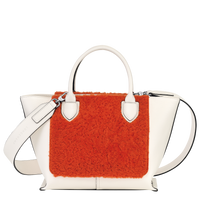 NEW_Ecru/Orange Sac a main - Ecru/Orange