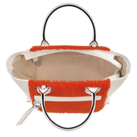 NEW_Ecru/Orange Sac a main - Ecru/Orange